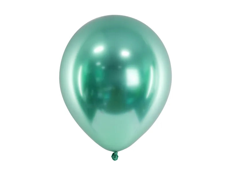 Hromēti Lateksa Gaisa Baloni (30cm) | Zaļš | Balloonparty.lv