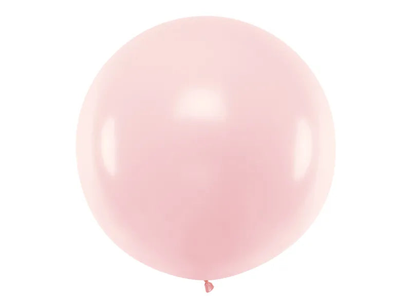 Lateksa Apaļš Balons 60 cm | Gaiši Rozā | Balloonparty.lv