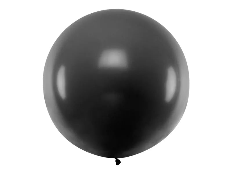 Lateksa Apaļš Balons 60 cm | Melns | Balloonparty.lv