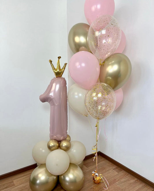 Hēlija Balonu Kompozīcija "Vītne Meitenēm" | Balloonparty.lv