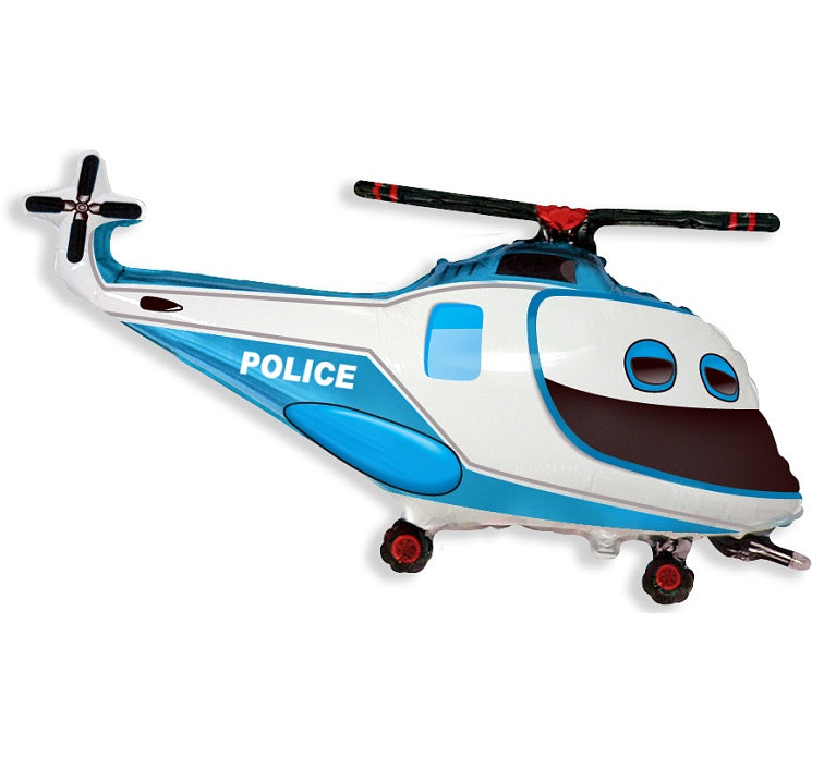 Hēlija Balons Policijas Helikopters | Balloonparty.lv
