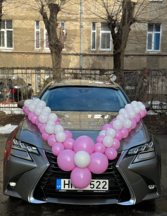 Auto dekorēšana ar baloniem (Balonu virtenes) #2