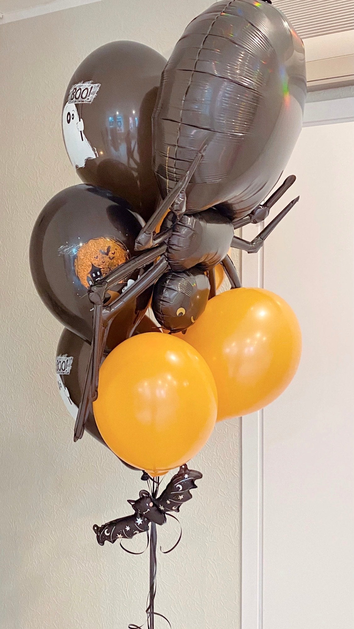 Hēlija balonu kompozīcija "Helloween "Boo!"